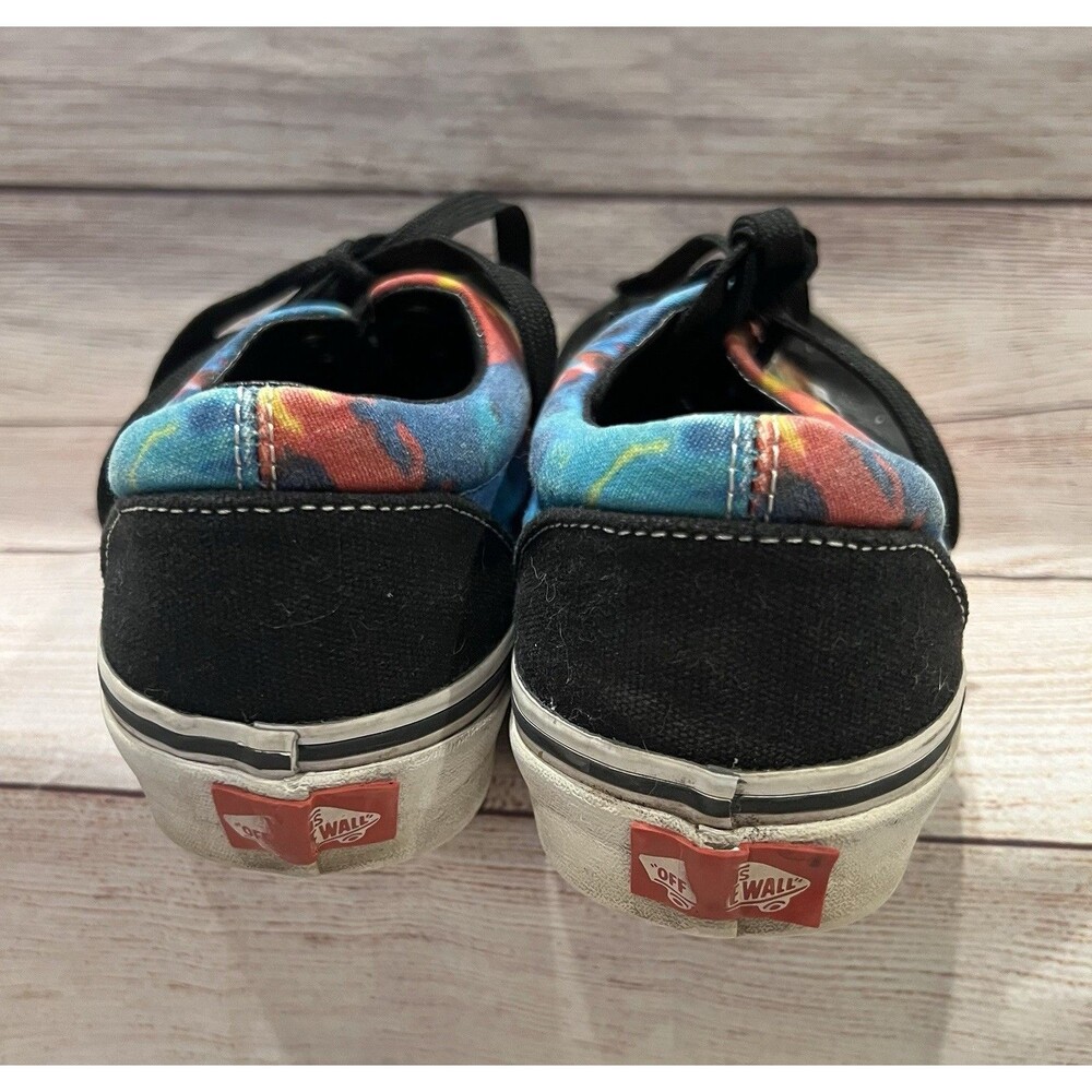 Vans Sneakers Tie Dye Black Skater Low Top Lace Up Canvas Size 6.5 Women 5 Men - Picture 4 of 6
